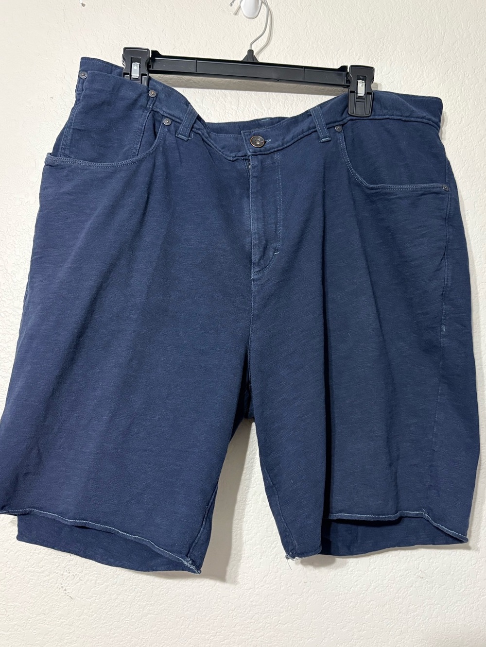 John Varvatos U.S.A. Men's Navy Lightweight Cotton Knit  Casual Beach Shorts XXL